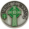 Irish Blessing Coin Happiness with Celtic Cross (Single Coin)