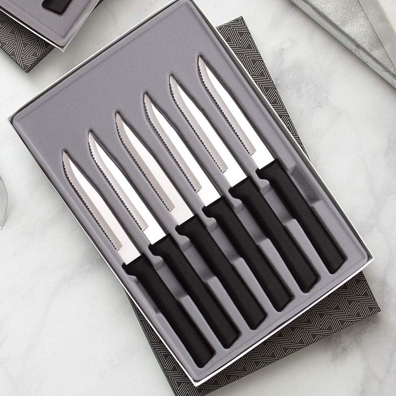 RADA Cutlery 6-Piece Serrated Steak Knife Gift Set (S6S), Stainless
