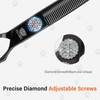 7 Inch thinning scissors for dogs 440C Stainless Steel pet