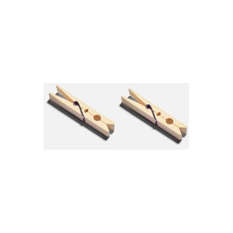40 x Bamboo Wooden Pegs Strong Clothes Giant Pegs for