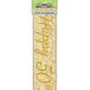 50th Gold Anniversary Prism Banner (3.6 Meter) 1 Piece - Elegant Design for Memorable Milestone Celebrations
