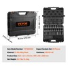 VEVOR Impact Socket Set 3/8" Drive, 90 PCS, CR-MO, SAE