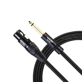 Maro XLR Female to 1/4 Inch (6.35mm) TRS Cable, XLR to Quarter inch Female Interconnect Balanced Microphone Cable Compatible or Speakers, Mixers, AMP, Guitar, 30FT