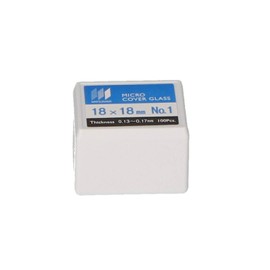 Matsunami Glass Industrial Cover Glass No. 1 18 x 18 100 Pack C018181