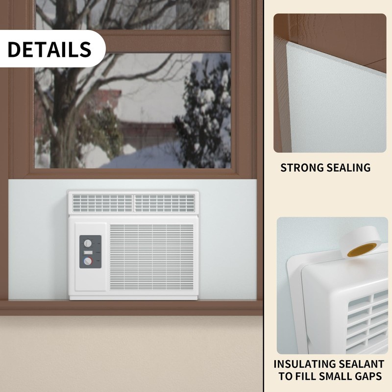 Window Air Conditioner Side Insulated Panel, 1PIC Full Surround Insulation