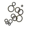 240pcs 6\8\10\12\14\16\18\20\22\24\27\30mm Metal Rubber Sealing Oil Ring Drain Plug Gasket
