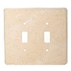 Stonique® Stone Switchplate - Double Switch (Wheat)