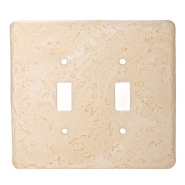 Stonique® Stone Switchplate - Double Switch (Wheat)