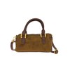 COOLOYA Women's Top Handle Handbags Retro Suede Y2k Bowling Bag