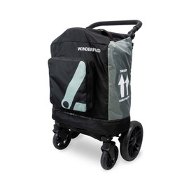 WONDERFOLD Stroller Wagon Travel Cover Featuring Front Storage Pocket, Inner Storage Pocket for Rear Basket and Canopy, and an Optional Wheel Cover (Fits Only W2)