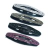 Pack of 4 Glitter Rhinestone Hair Clips Women, Snap Hair