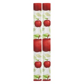 FRODOTGV Fruit Red Apples Fridge Door Handle Cover Set of 2 Washable Appliance Covers Sets Home Decor Keep Kitchen Appliances Clean Off Scratches for Microwave Oven Dishwasher