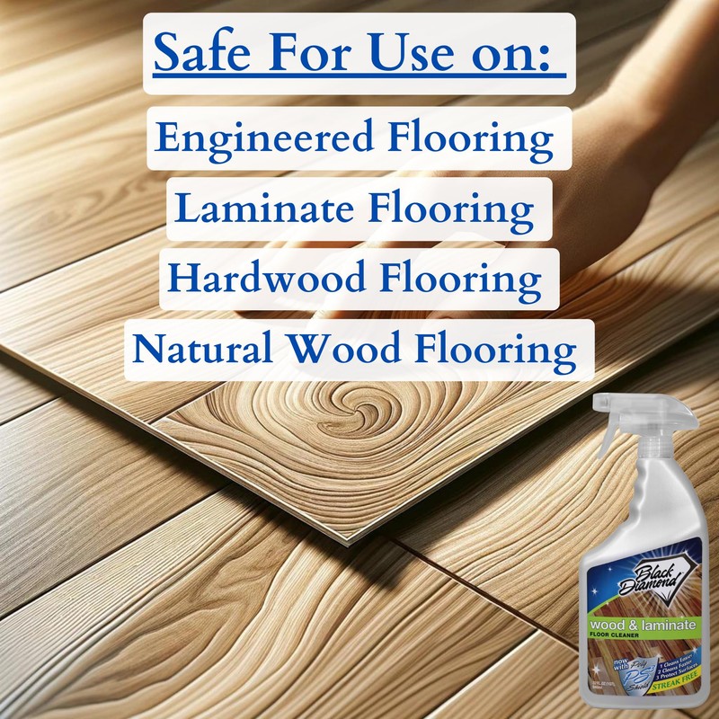 Black Diamond Stoneworks Wood & Laminate Floor Cleaner- Ready to