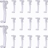 Valance Clips 20pcs 2-1/2'', Clear Plastic Hidden Clip for Horizontal
