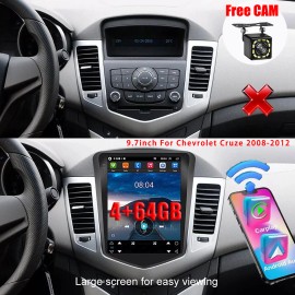 Car Apple Carplay Radio For Chevy Cruze 2009-2015 Android 13 GPS Stereo+Cam 64GB
