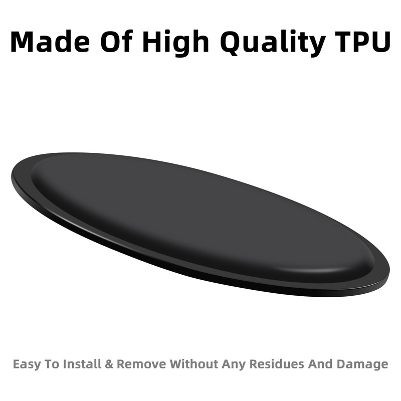 Car Dashboard 80mm Adhesive Mounting Disk - Removable TPU Circular
