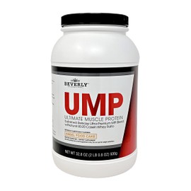 Beverly International UMP Protein Powder, Angel Food Cake. Unique Whey-Casein Ratio Builds Lean Muscle. Easy to Digest. No Bloat. (32.8 oz) 2lb .8 oz
