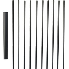 Langdoly Round Balusters 5/8" Staircase balusters Stair spindles Round Iron balusters Hollow for Indoor Stairs 44inch (Matt Black-Pack of 10)