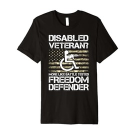 American Disabled Veteran Funny Handicap Veteran Premium T-Shirt