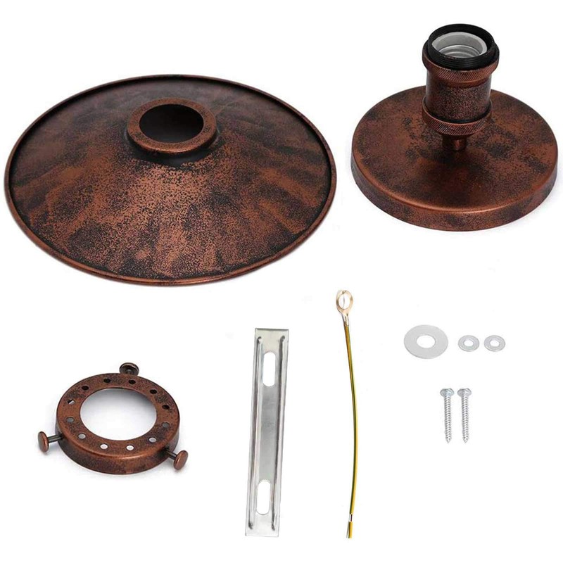 Vintage Retro Umbrella Ceiling Light Retro Industrial Metal Copperhead Ceiling