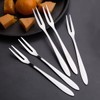 ZAAWUUT 5 Pcs Stainless Steel Forks 2 Prong Cocktail Forks
