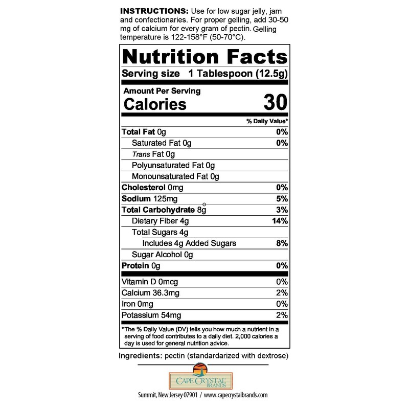 Fruit Pectin Food Grade & Amidated | Low Methoxyl for