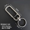 TKhits Titanium Carabiner Keychain [Made of Light and Durable Titanium
