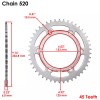 Caltric Red Drive Chain And Sprocket Kit for Honda XR650L