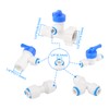 Pxyelec 15pcs 1/4" RO Water Filter Fitting Kit with Tee,