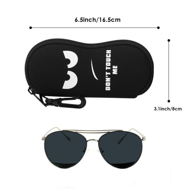 MoKo Glasses Case - [Ultra Lightweight] Neoprene Zip Sunglasses Bag