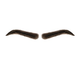 Fake Lace Eyebrows for Men Human Hair Black Brown Artifical Eyebrows (F2)