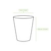 GREENBOX 8 x Paper Cups for Birthdays, 200 ml, Roses