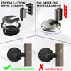 HOOFUS No Magnetic Mechanical Floor Door Stopper,Adjustable Door Holder, for