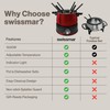 Swissmar Arolla 10 Pieces Stainless Steel Electric Fondue Set -