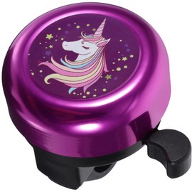 Veemoon Bike Bell for Kids Girl, Unicorn Bike Bell Fairy Bike Bell Cute Cartoon Bicycle Bell Adjustable Scooter Bell Loud Ring Bike Bell DIY Kid Bicycle Accessories (1, One Size)