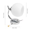 Mobestech Wall Light Modern Globe Lampshade LED Wall Sconce with