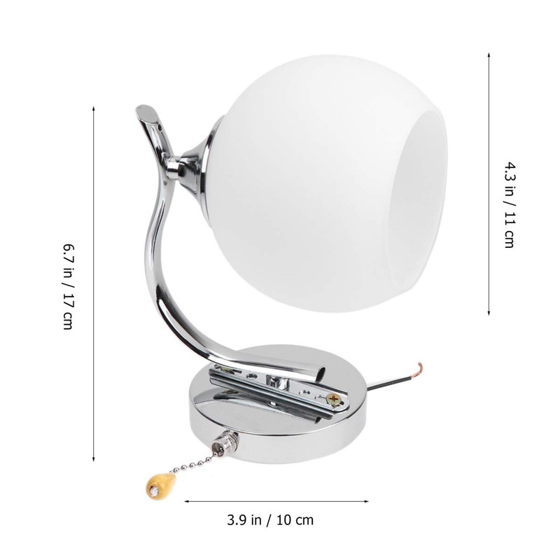 Mobestech Wall Light Modern Globe Lampshade LED Wall Sconce with