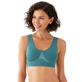 Wacoal Women's B-Smooth Wide Strap Bralette, Brittany Blue, 32