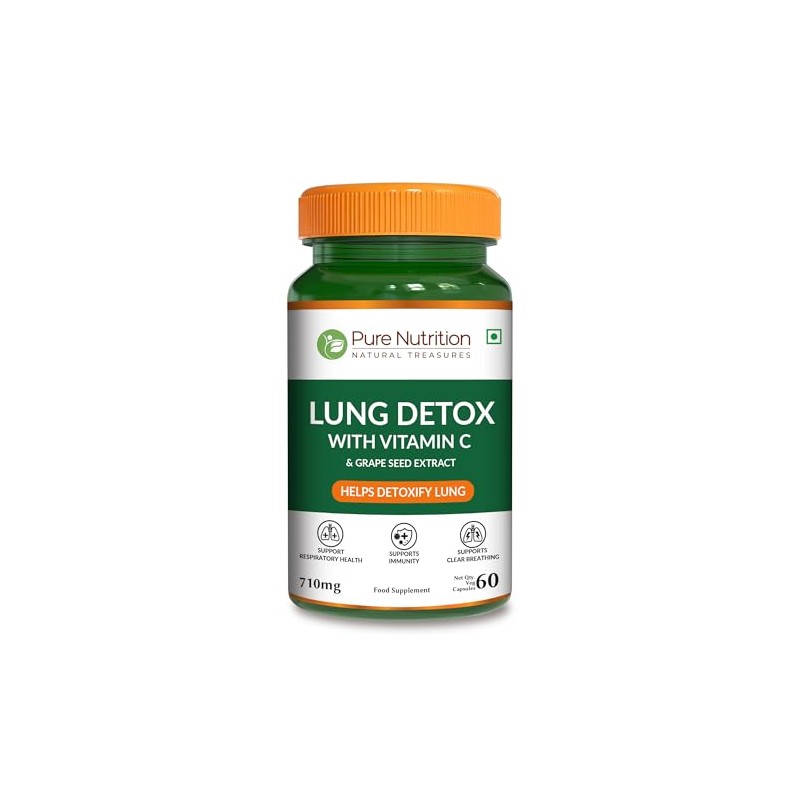 Pure Nutrition Lung Health Supplement | 60 Caps | Herbal