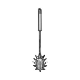 Fackelmann MODE Spaghetti Spoon, Spaghetti Tong, Server, With Hanging Loop, Stainless Steel, 33.5 x 8 x 6 cm, Grey & Silver