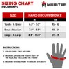 Meister Gel-Padded ProWrap Inner Hand Wrap Gloves (Pair) - Black/Red