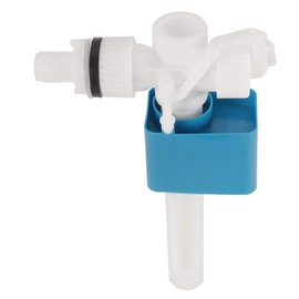 Side Entry Toilet Cistern Fill Valve, 1/2 Inch Side Inlet Cistern Fill Float Valve, Brass Shank Toilet Cistern Valve Replacement (Plastic)