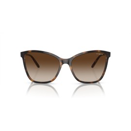 Vogue Eyewear Women's VO5520S Butterfly Sunglasses, Dark Havana/Brown Gradient, 56 mm