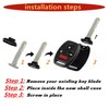 WKEDQAF No Key Cutting or Programming Needed Replacement Keyless Entry