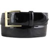BELTINGER Patent Leather Belt with Golden Belt Buckle 4 cm