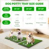 Portable Dog Grass Pad with Tray 20''x30'': Dog Litter Box