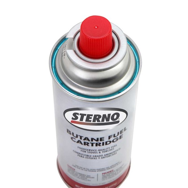 Sterno Butane Fuel Cartridge with CRV Safety Cap, 8 Ounce 4 count per pack -- 3 per case.
