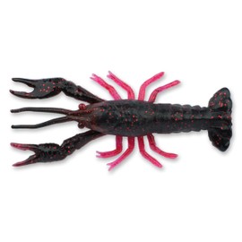 Craw Fresh Water Soft Lure (Black and Red 2 1/2)
