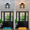 XSDeTu 2 Pack Farmhouse Semi Flush Mount Ceiling Light, Industrial