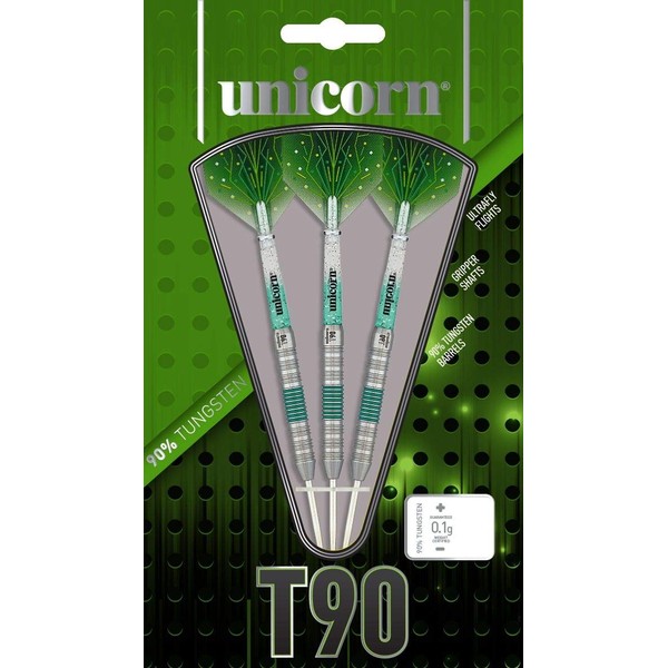 Unicorn Unisex T90 Core XL Green Type 2 90% Tungsten Steel Tip Darts, Green, 22g UK